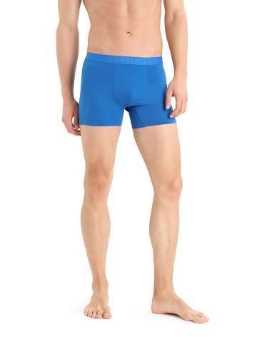 Men's Icebreaker Cool-Lite™ Merino Anatomica Boxers Underwear Lazurite | CA 1627QMAZ